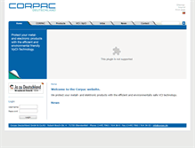 Tablet Screenshot of corpac.de